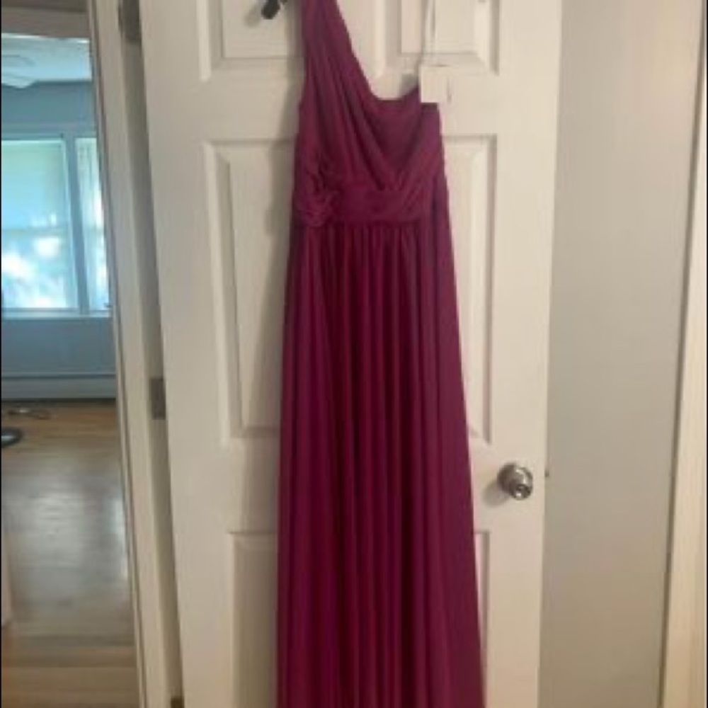 brand new dress never worn- no alterations/ raspberry color
